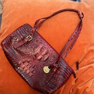 Brahmin Cranberry Satchel Purse